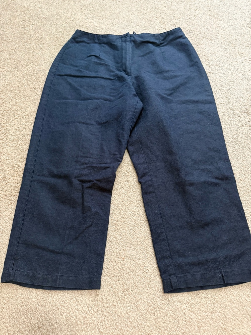 Liz Claiborne Dark Navy Wide-Leg Capris